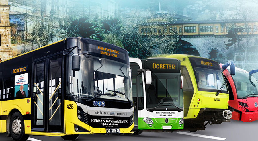Kurban Bayramı boyunca ulaşım ücretsiz