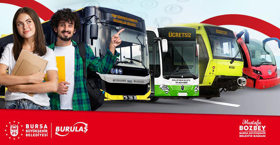 Dikkat ulaşım ücretsiz!