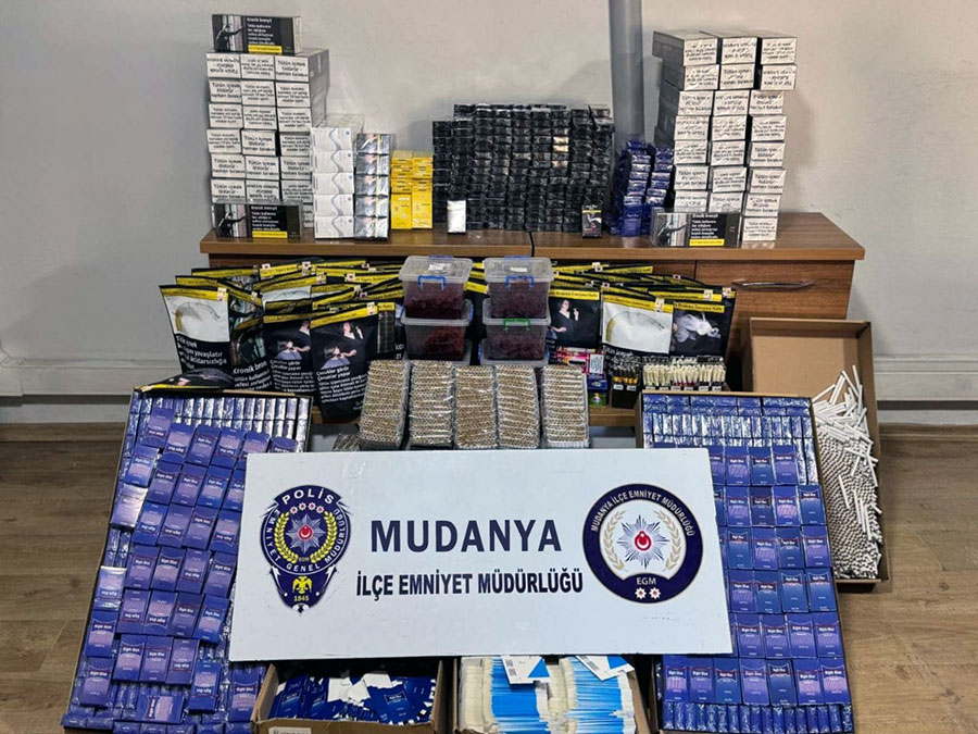 Mudanya’da Kaçak Tütün Operasyonu
