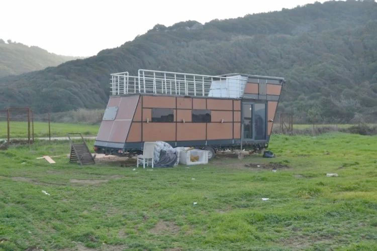 Mudanya’da çalınan tiny house bulundu, şüpheli tutuklandı