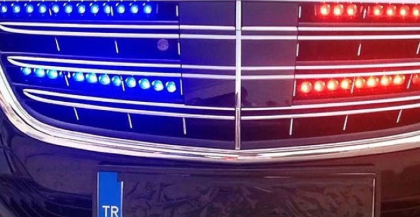 Yasa dışı çakarlı otomobil yakalandı!