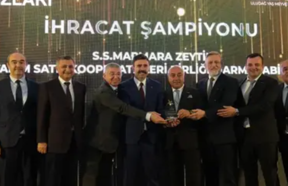 Marmarabirlik’e İhracat Şampiyonluğu Ödülü